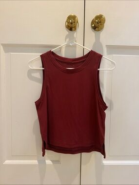 lululemon athletica Ribbed Performance Tank - Burgundy